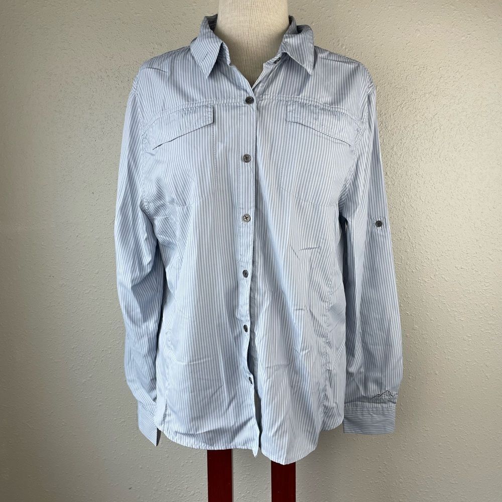 American Outback Button Down Vented Outdoor Shirt Size L EUC
